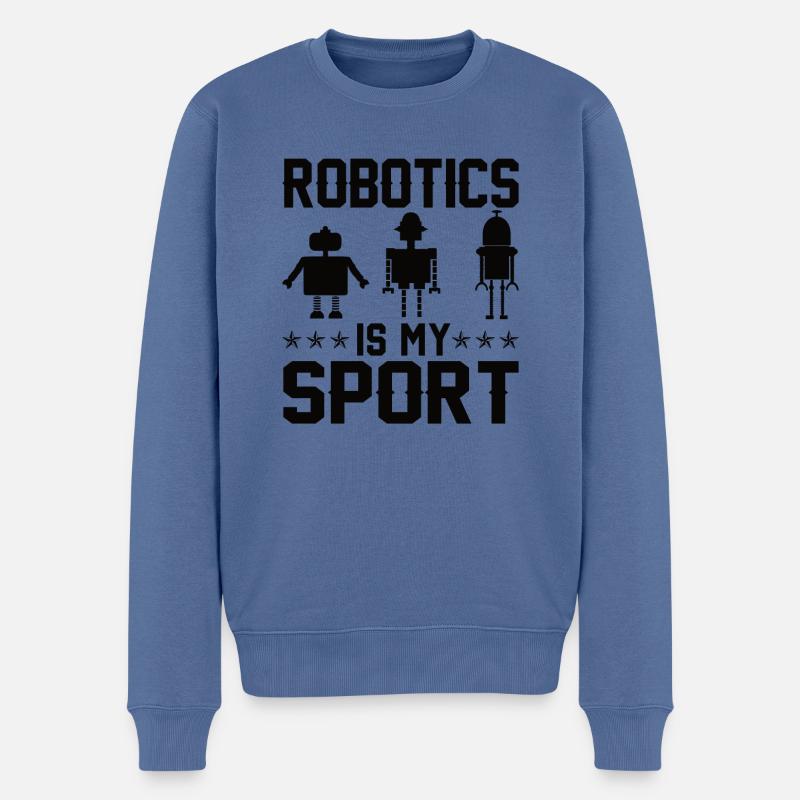Roboter Programmierer Automatisierungstechniker - Männer Premium Bio Pullover - Taubenblau