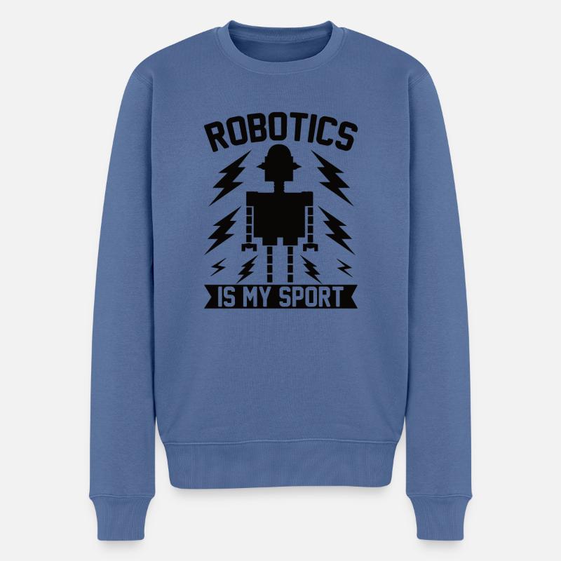 Roboter Programmierer Automatisierungstechniker - Männer Premium Bio Pullover - Taubenblau
