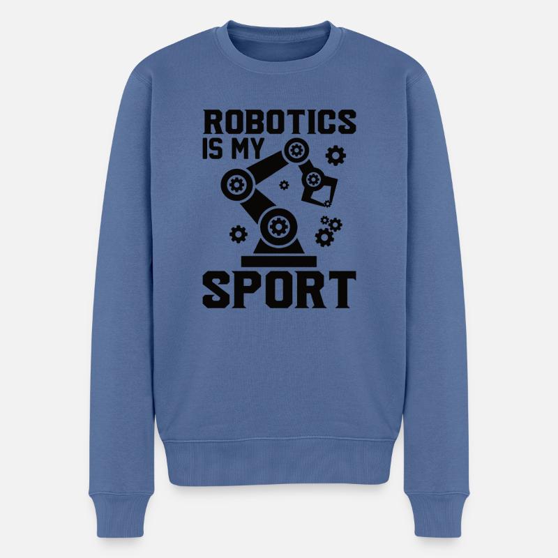 Roboter Programmierer Automatisierungstechniker - Männer Premium Bio Pullover - Taubenblau