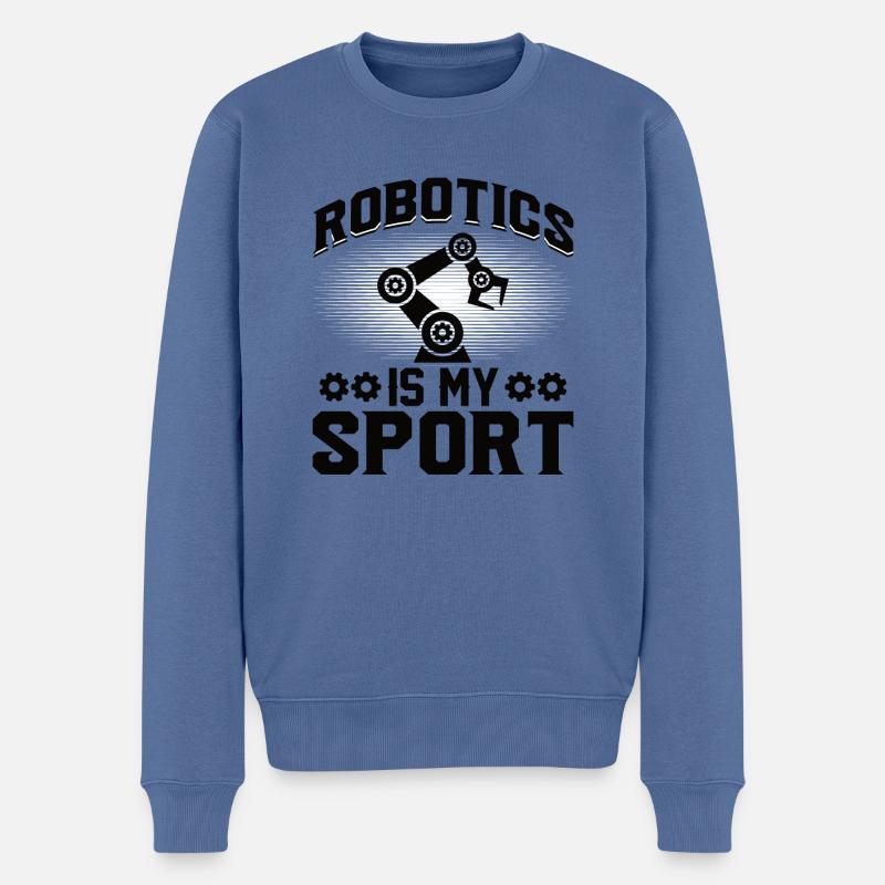 Roboter Programmierer Automatisierungstechniker - Männer Premium Bio Pullover - Taubenblau
