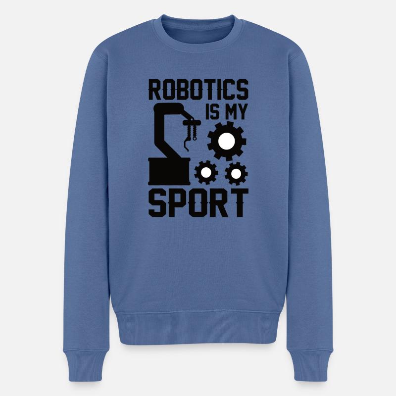 Roboter Programmierer Automatisierungstechniker - Männer Premium Bio Pullover - Taubenblau