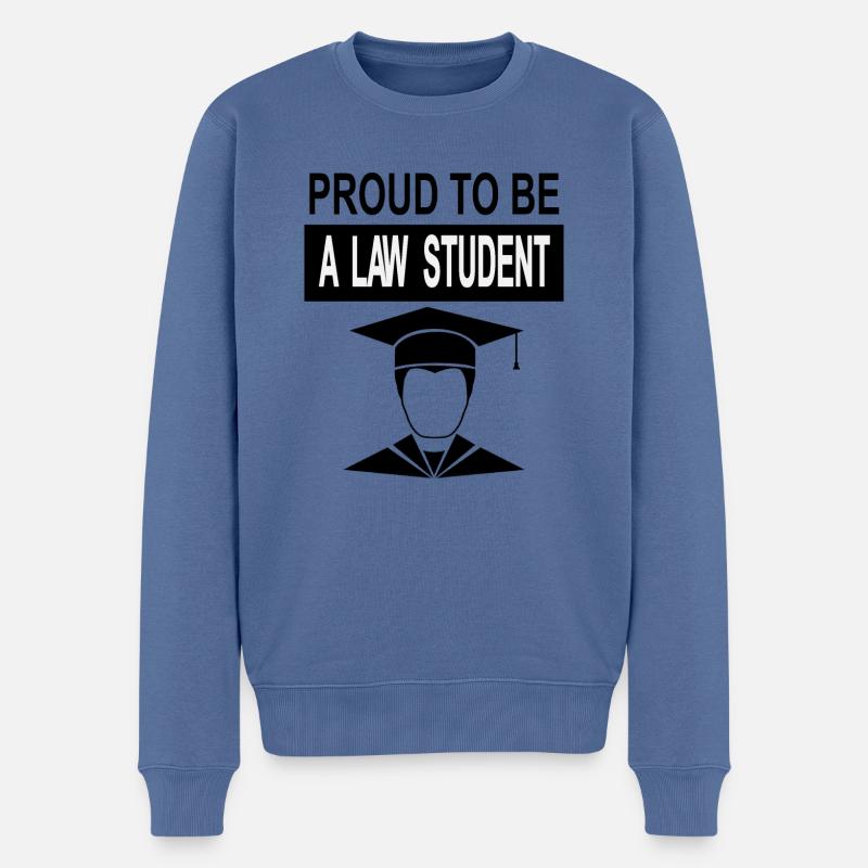 Jura studieren Jura-Student Jura Studium Geschenk - Männer Premium Bio Pullover - Taubenblau