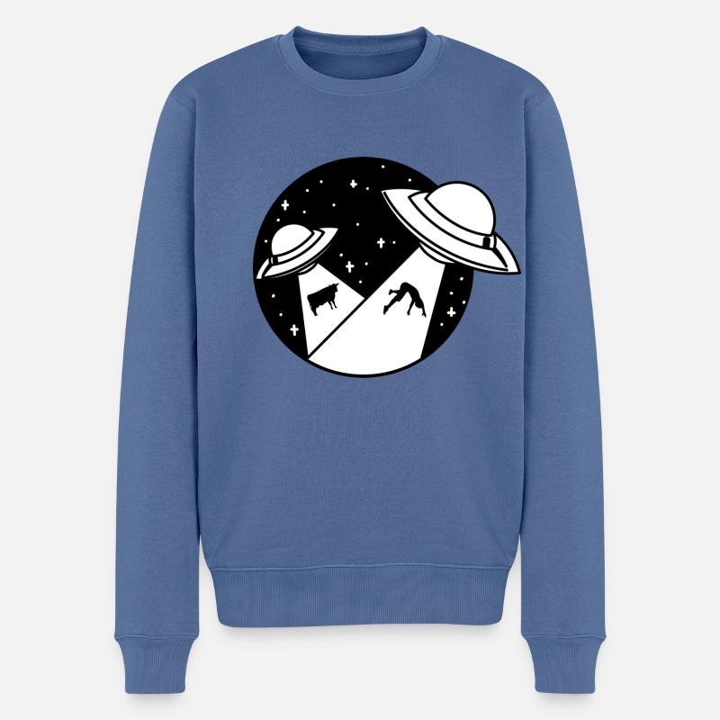 OVNI - Pull Premium bio Homme - bleu pigeon