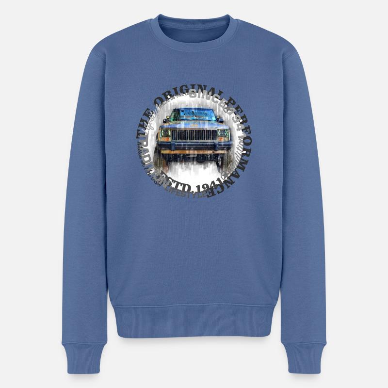 DSY Original Series XJ - Männer Premium Bio Pullover - Taubenblau