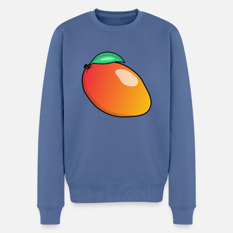 Früchte Crew | Früchte Team | Mango - Männer Premium Bio Pullover - Taubenblau
