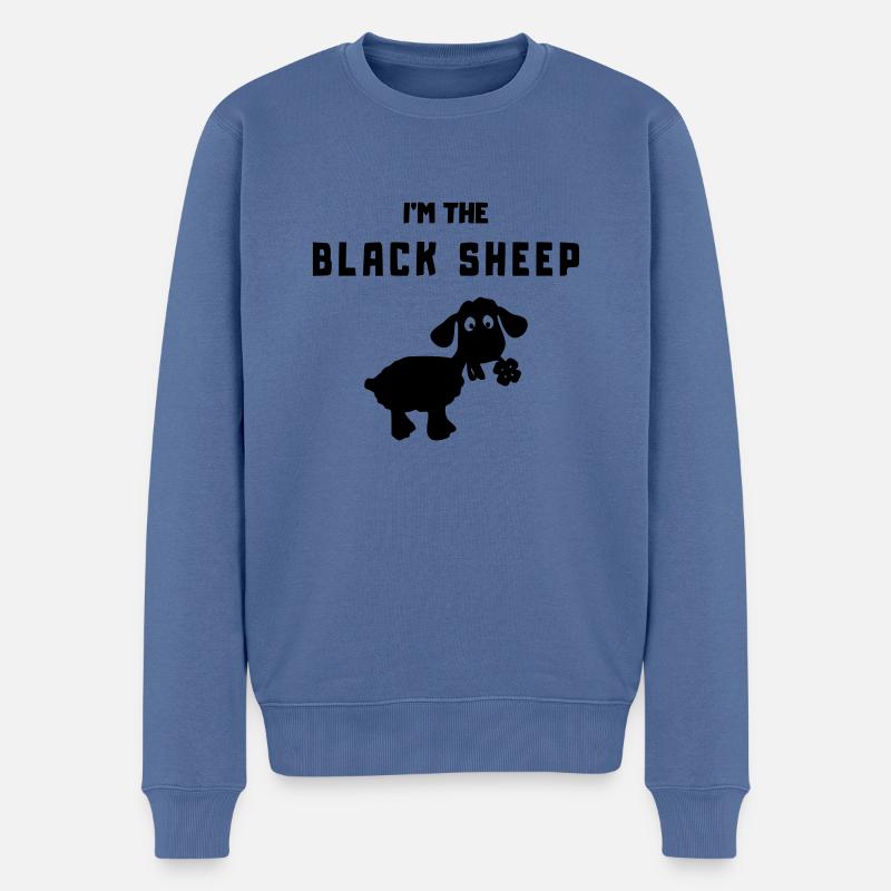 mouton dans le mouton noir - Pull Premium bio Homme - bleu pigeon