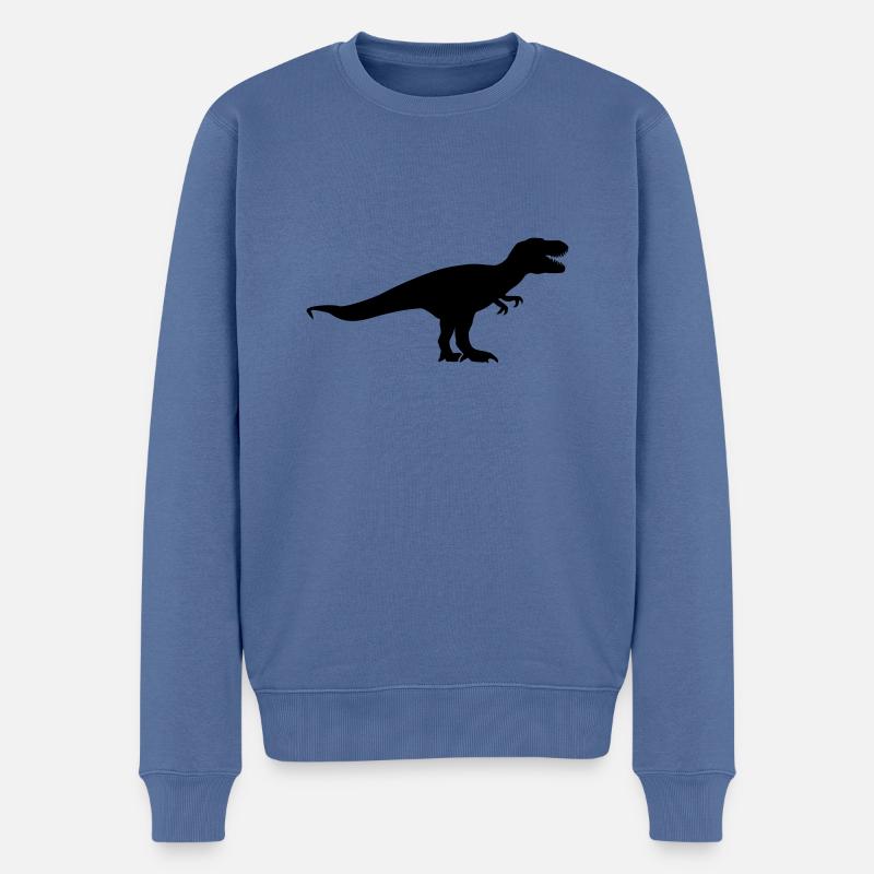 T-Rex - Pull Premium bio Homme - bleu pigeon