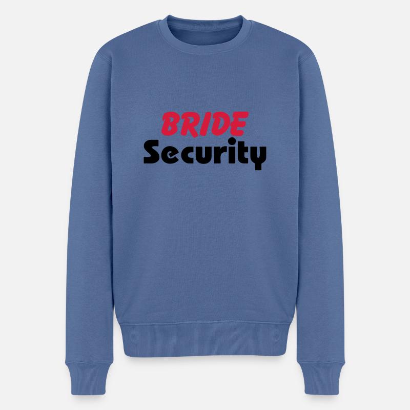 Bride Security - Männer Premium Bio Pullover - Taubenblau