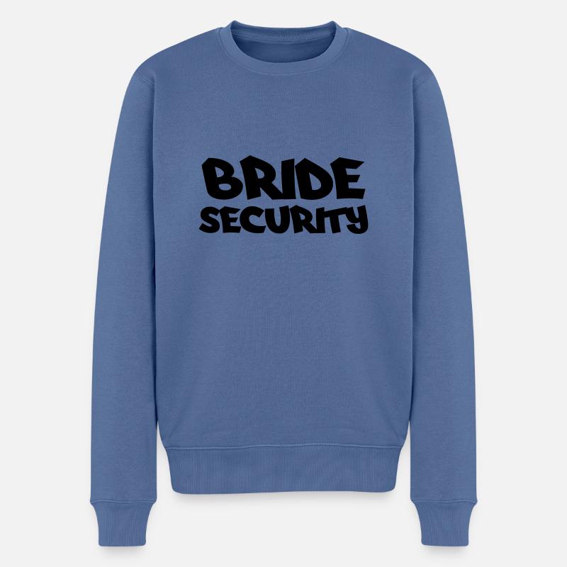 Bride Security - Männer Premium Bio Pullover - Taubenblau