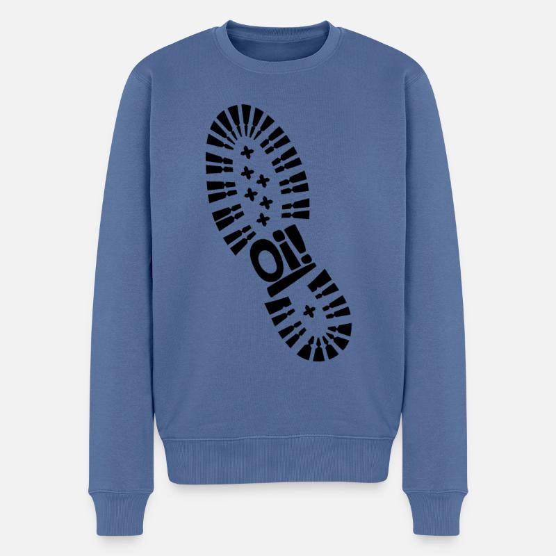 Oi! mes bottes! - Pull Premium bio Homme - bleu pigeon