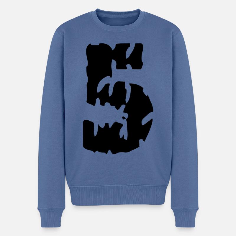 Maillot 5 numéros - Pull Premium bio Homme - bleu pigeon