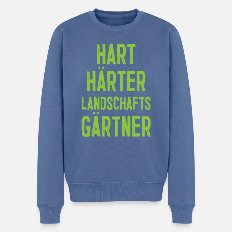 Härter Garten Gärtner Gartenarbeit Geschenk - Männer Premium Bio Pullover - Taubenblau