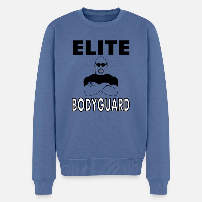 bin Bodyguard Elite Türsteher Sicherheitsdienst - Männer Premium Bio Pullover - Taubenblau