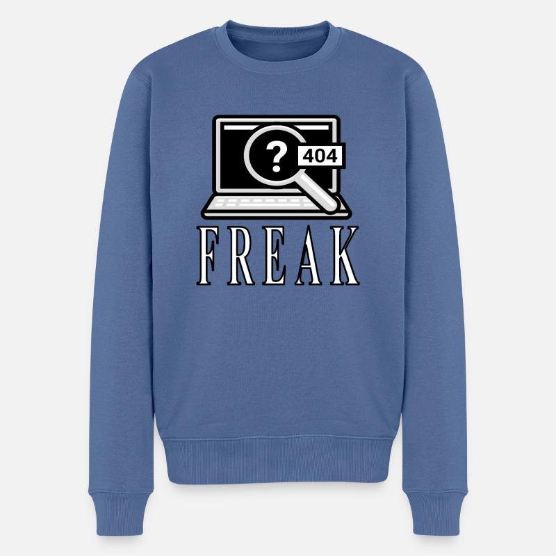 Computerfreak Computerspiel Computerpezialist PC - Männer Premium Bio Pullover - Taubenblau