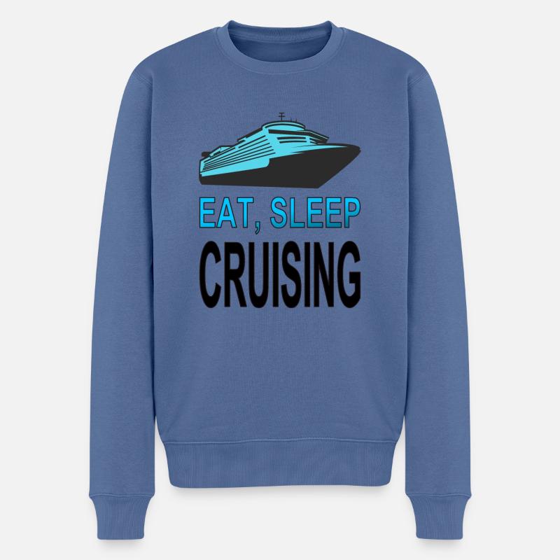 Kreuzfahrtschiff Urlauber Kreuzfahrt Geschenkidee - Männer Premium Bio Pullover - Taubenblau