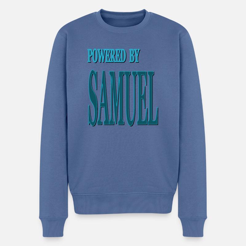 My name is Samuel I am Samuel King Gift Idea - Men's Premium Organic Jumper - stone blue