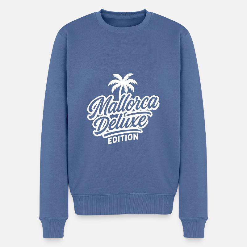 Majorque Édition Deluxe - Pull Premium bio Homme - bleu pigeon