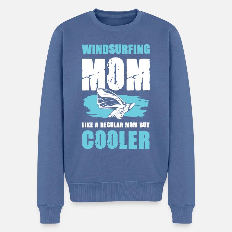 windsurf mama - Männer Premium Bio Pullover - Taubenblau