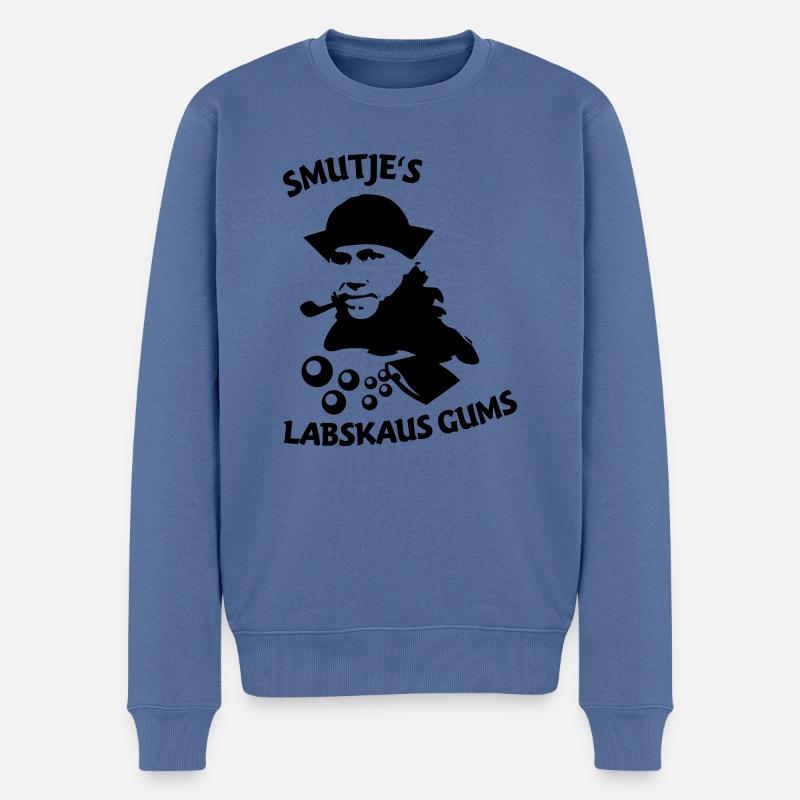 smutje's labskaus gums - Männer Premium Bio Pullover - Taubenblau