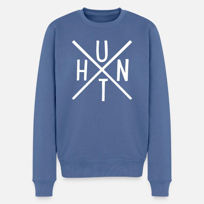 Chasse - Pull Premium bio Homme - bleu pigeon