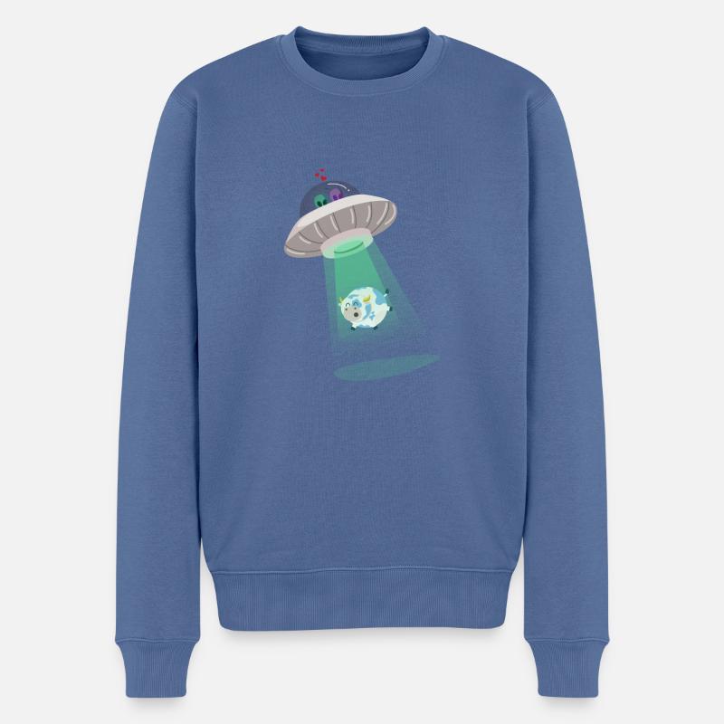 Alienentführung - Männer Premium Bio Pullover - Taubenblau