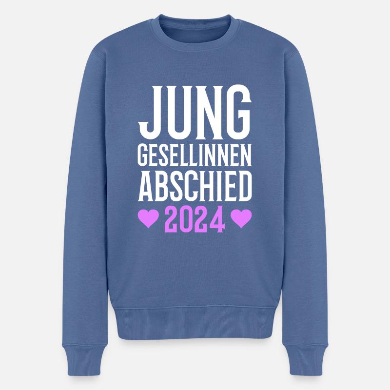 Junggesellinnenabschied 2024 - Männer Premium Bio Pullover - Taubenblau