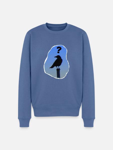 TOMZOFF RaBe wundert sich - Männer Premium Bio Pullover - Taubenblau