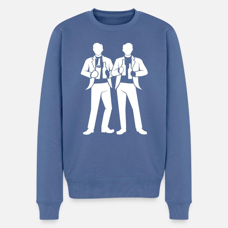 Groupe de groupe d’équipage - Pull Premium bio Homme - bleu pigeon