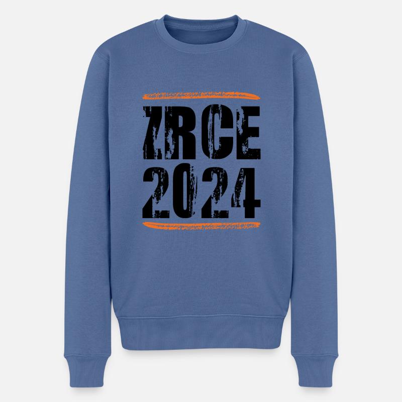 Zrce 2024 Spruch - Männer Premium Bio Pullover - Taubenblau