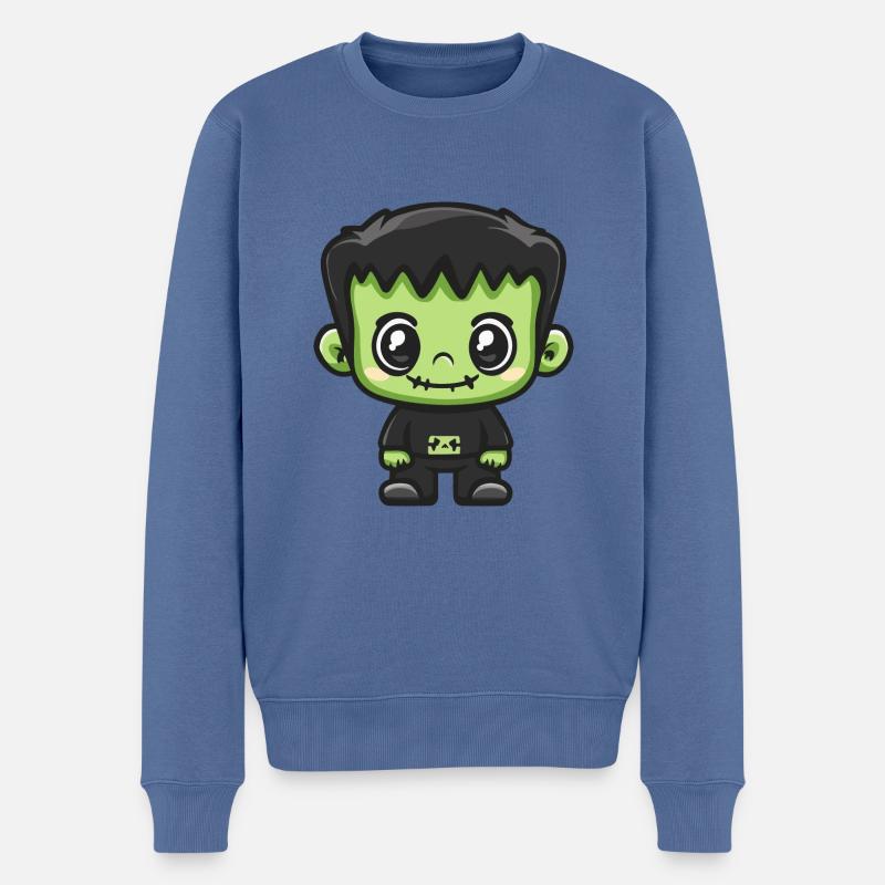 Zombie Halloween Bébé mignon - Pull Premium bio Homme - bleu pigeon