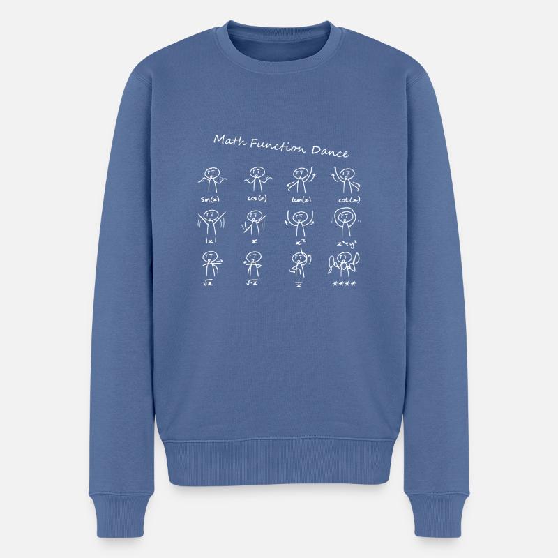 Math Function Dance - Pull Premium bio Homme - bleu pigeon