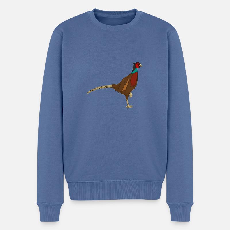 Fasan - Pull Premium bio Homme - bleu pigeon