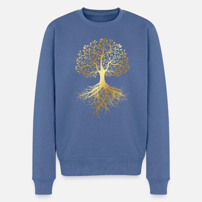 Arbre de vie - Pull Premium bio Homme - bleu pigeon