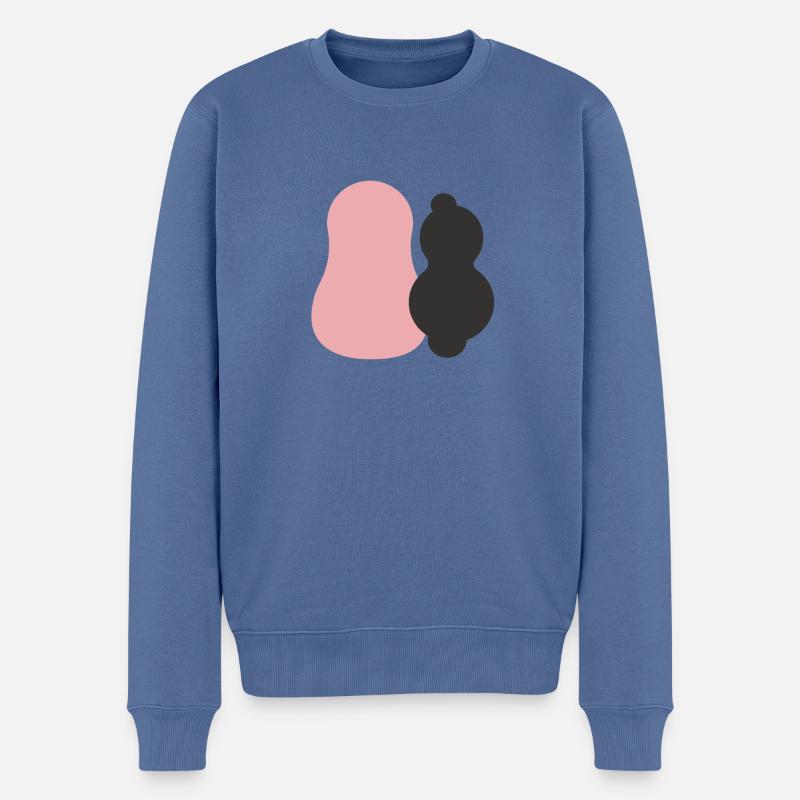 Barbapapa - Männer Premium Bio Pullover - Taubenblau