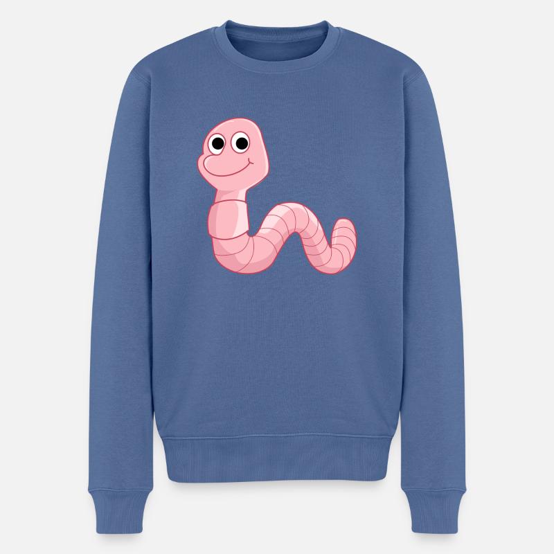 Regnorm Regnorm Regnorm baby Regnorm Orme - Økologisk premium-sweatshirt til mænd - dueblå
