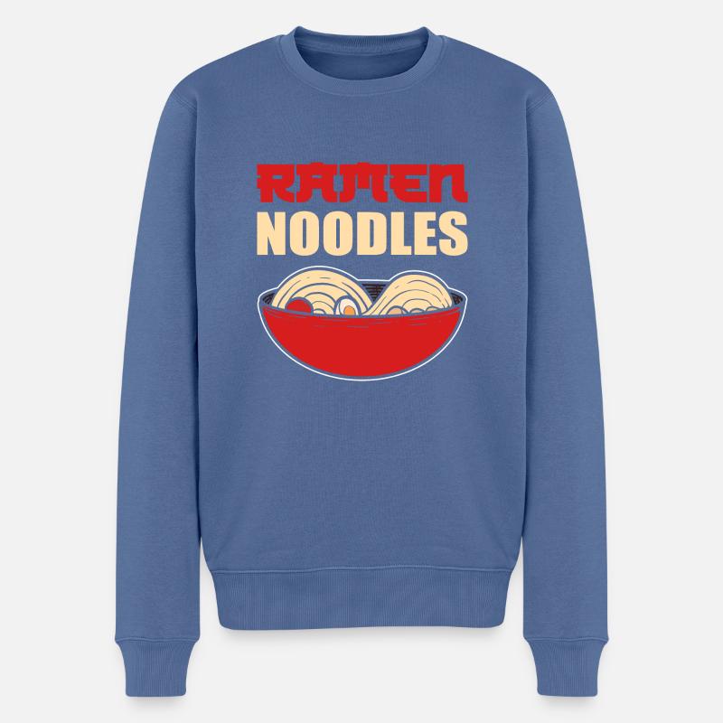 Ramen-Nudeln Koch Gift - Männer Premium Bio Pullover - Taubenblau
