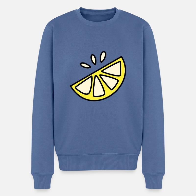 Citron Sauer Spritzig - Pull Premium bio Homme - bleu pigeon