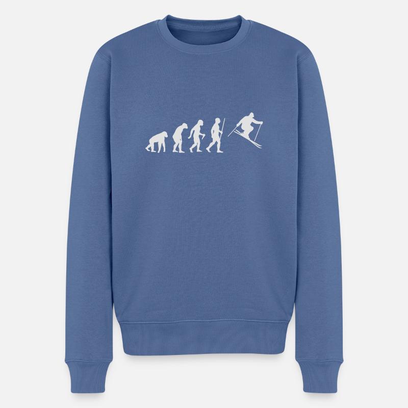 Ski Evolution - Pull Premium bio Homme - bleu pigeon