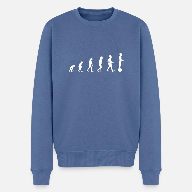 Gyroroue Evolution - Männer Premium Bio Pullover - Taubenblau