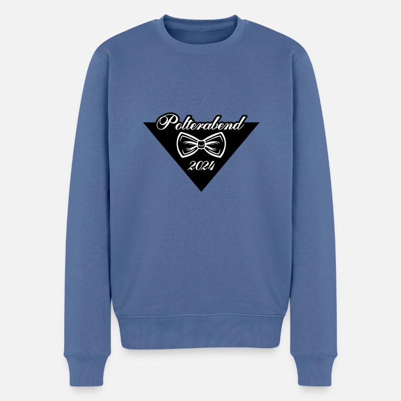 Polterabend 2024 - Männer Premium Bio Pullover - Taubenblau