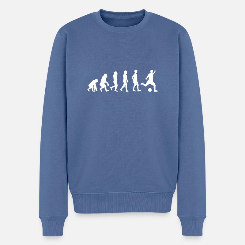 Evolution Fussball - Pull Premium bio Homme - bleu pigeon