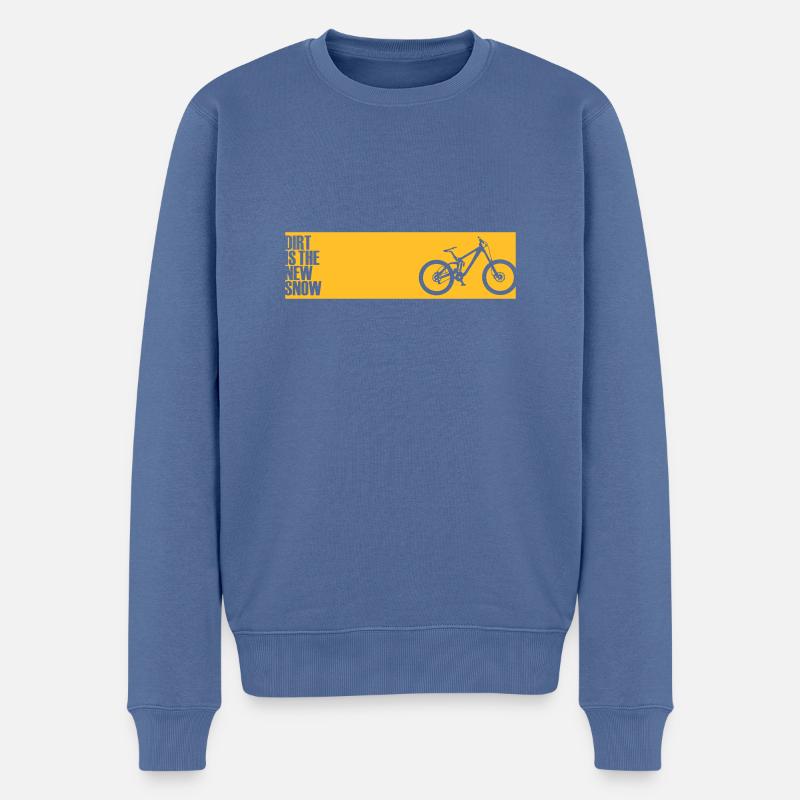 dirt is the new snow 2014 - Männer Premium Bio Pullover - Taubenblau