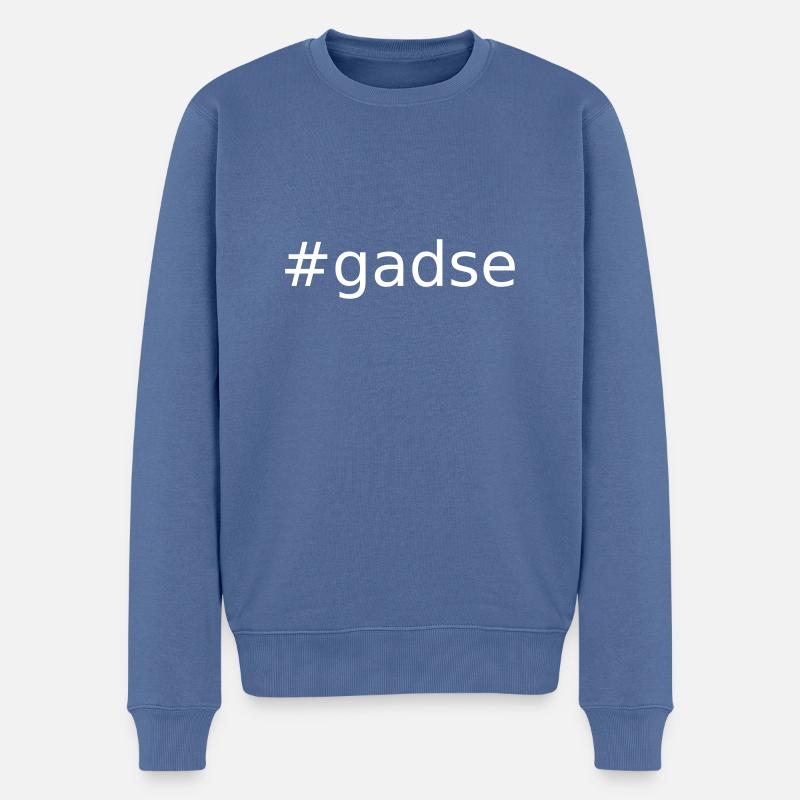 #gadse - Männer Premium Bio Pullover - Taubenblau