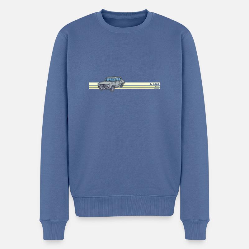 lada - Pull Premium bio Homme - bleu pigeon