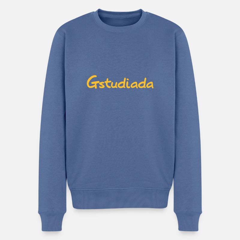 Gstudiada - Österreich - Männer Premium Bio Pullover - Taubenblau