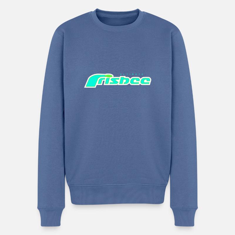 ultimate frisbee türkis - Männer Premium Bio Pullover - Taubenblau