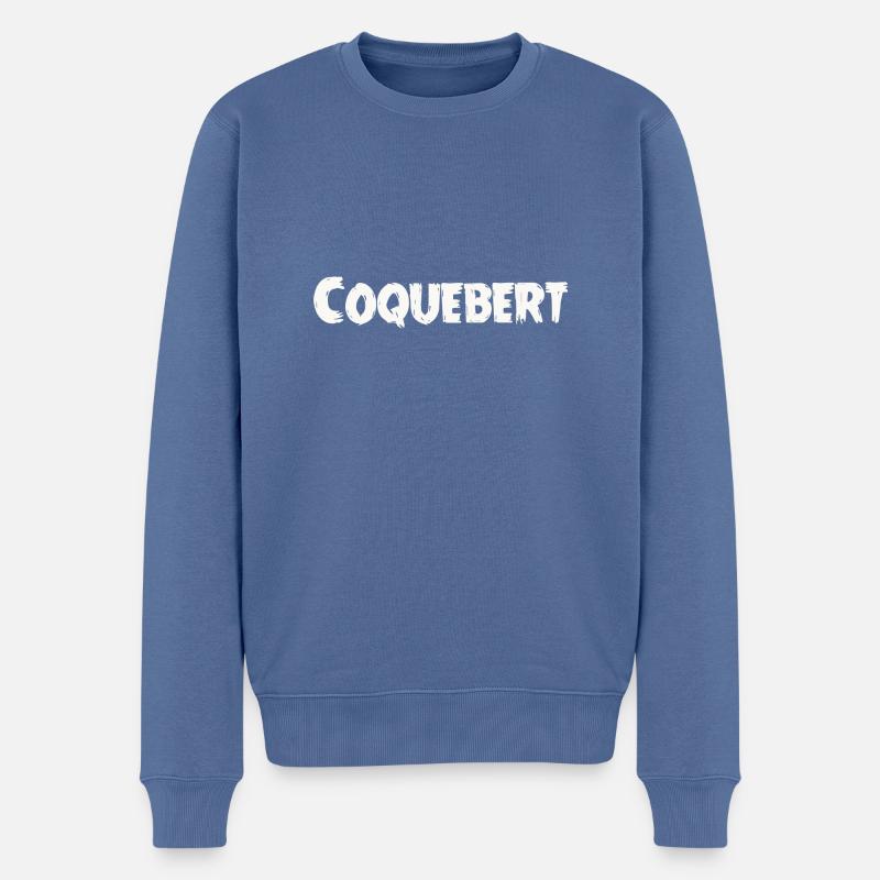 Coquebert Moyen-age médiéval - Pull Premium bio Homme - bleu pigeon