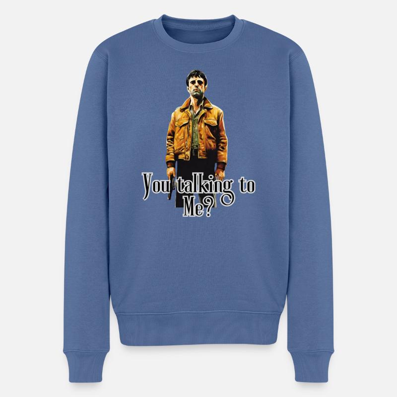 C’est à moi que tu parles - Pull Premium bio Homme - bleu pigeon