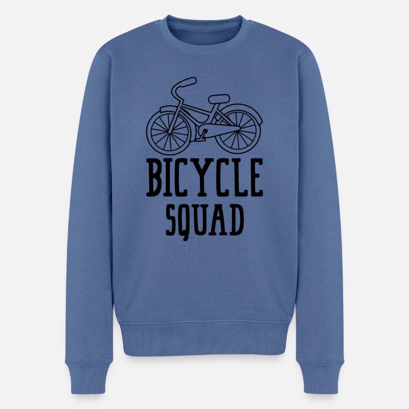 Bicycle Squad Ironischer Spruch Niedlicher - Männer Premium Bio Pullover - Taubenblau