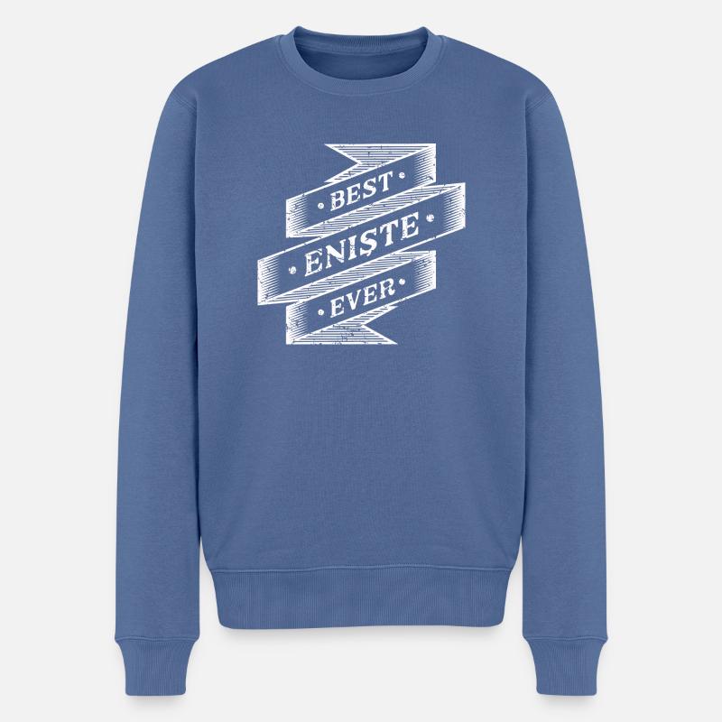 best Enişte ever - Männer Premium Bio Pullover - Taubenblau